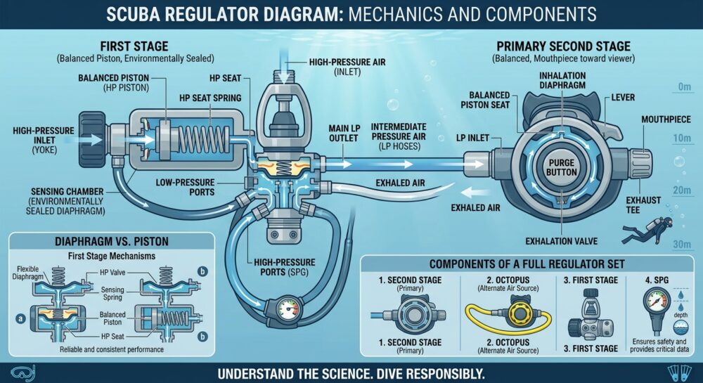 The Mechanics of Scuba Diving Regulators: Unveiling the Magic